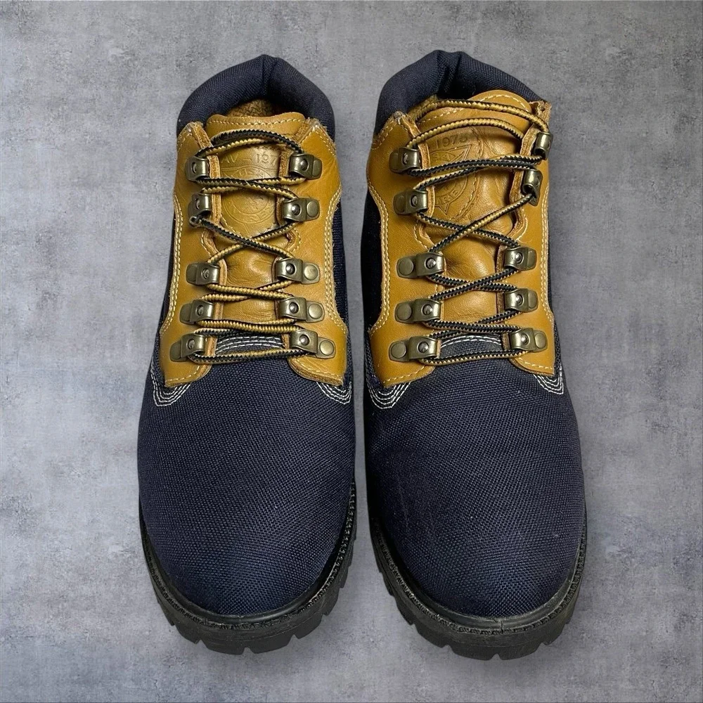Vintage Avirex Lace Up Chukka Boots Mens‎ 8 Y2K Grunge Hip Hop Leather Canvas